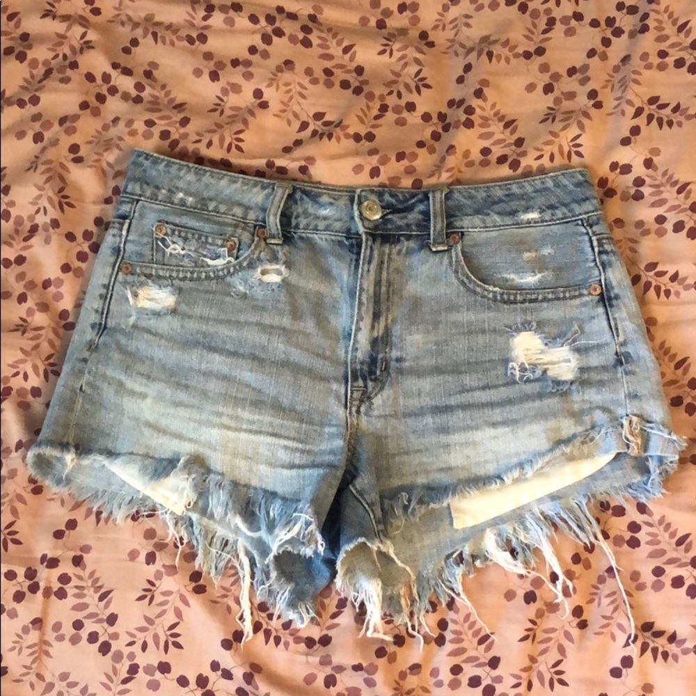 Denim High Waisted Shorts